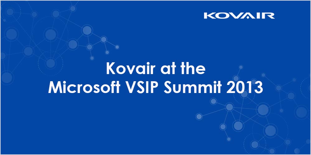 Kovair at the Microsoft VSIP Summit