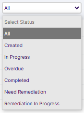 Searching filter dropdown options