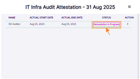 Remediation in Progress option