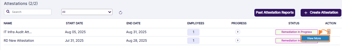 View More context menu