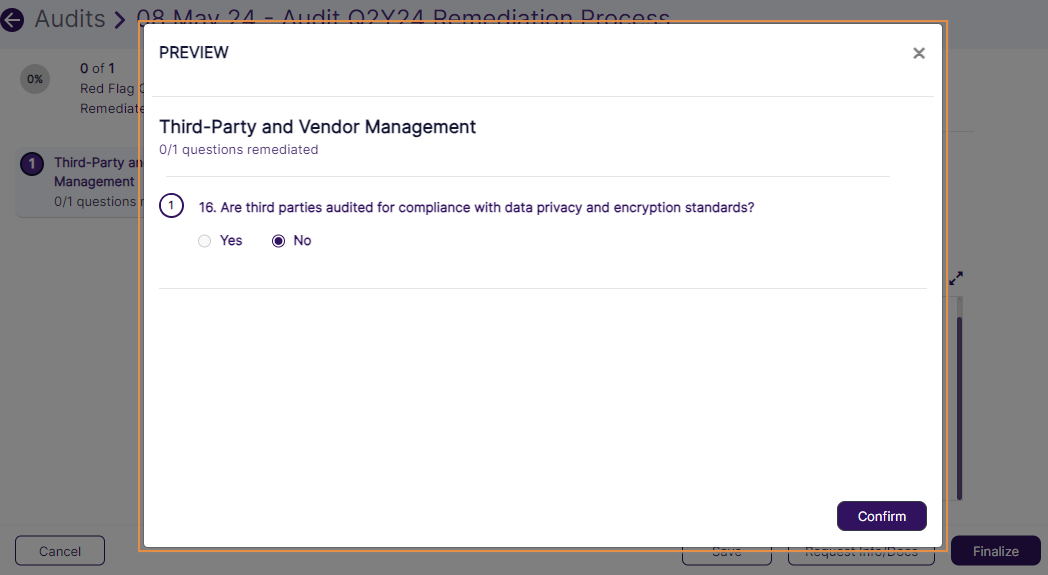 View of Preview dialog box