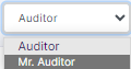 Auditor dropdown
