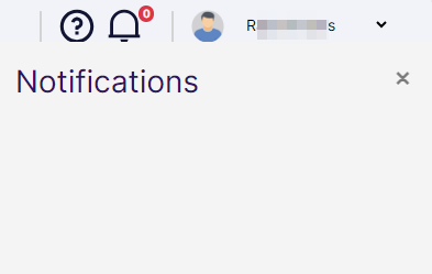 Expanded blank notification panel
