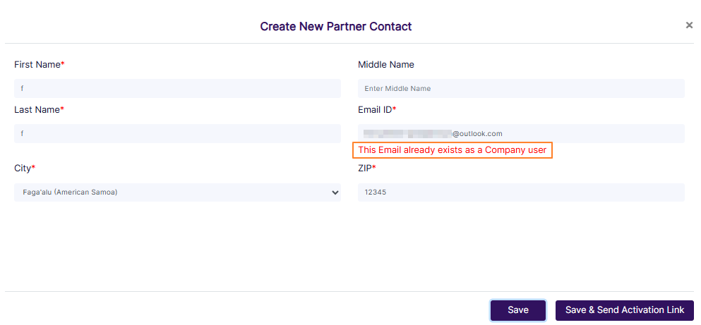 Email address validation