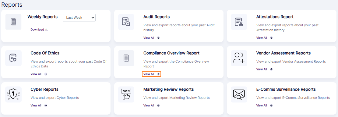 Option to navigate to the report