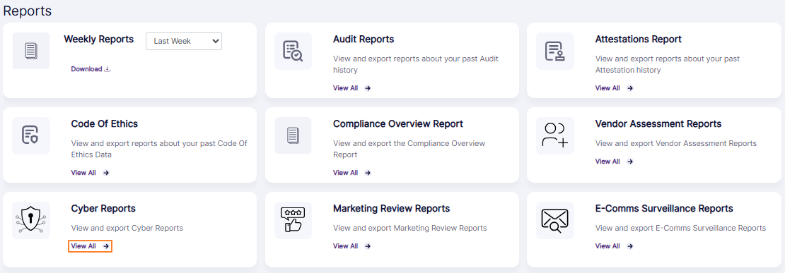 Option to navigate to the report
