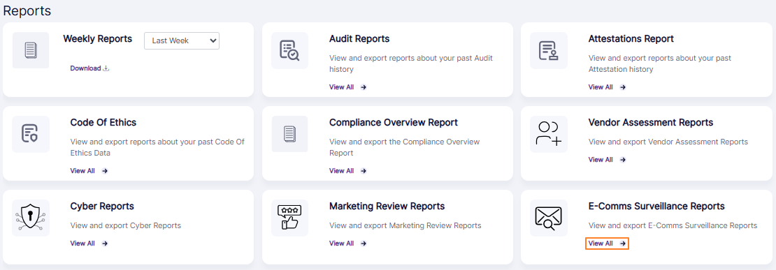 Option to navigate to the report
