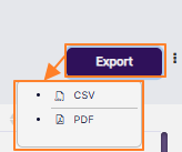 Export button