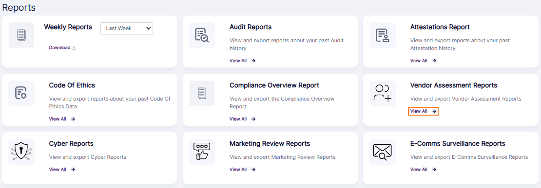 Option to navigate to the report