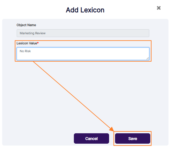 Creating a new Marketing Review lexicon