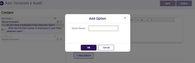 Adding option